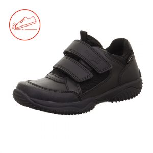 Superfit Storm 1-006381-0000 Black Leather Waterproof School Shoes