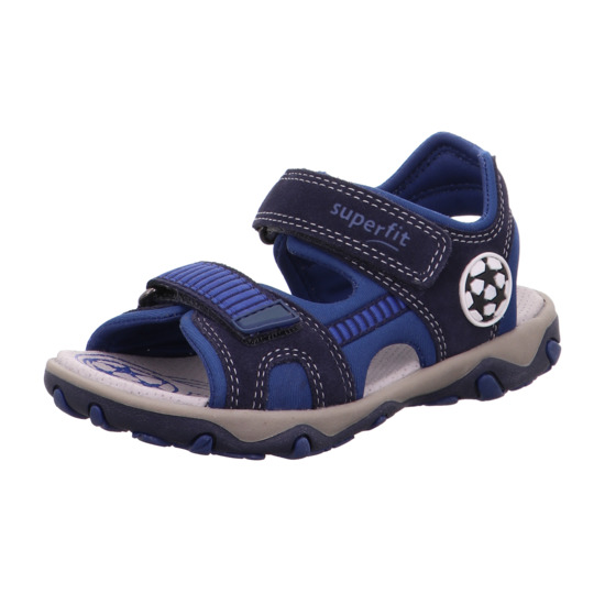 Superfit – Mike Sporty Sandals In Blue | Clever Clogs
