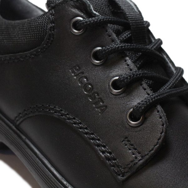 Ricosta - Harry 4100202/090  Black Leather Lace-Up School Shoe - Image 4