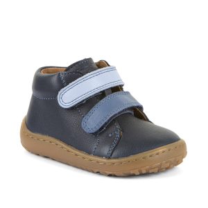 Froddo First Step G2130369-24  "BAREFOOT" Blue Leather Ankle Boots