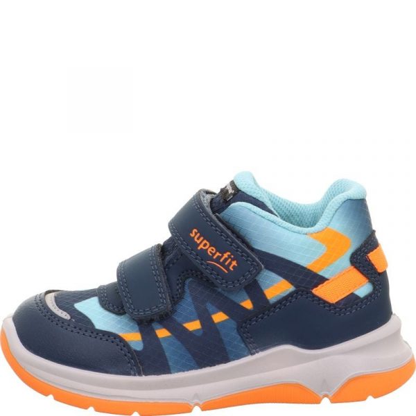 Superfit - Cooper 1-006412-8000 Waterproof High Sneaker In Blue/Orange - Image 2
