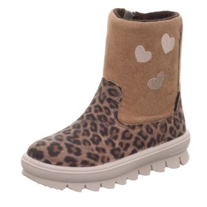 Superfit Flavia 1-000231-3000 Brown Leopard Print Waterproof Boots